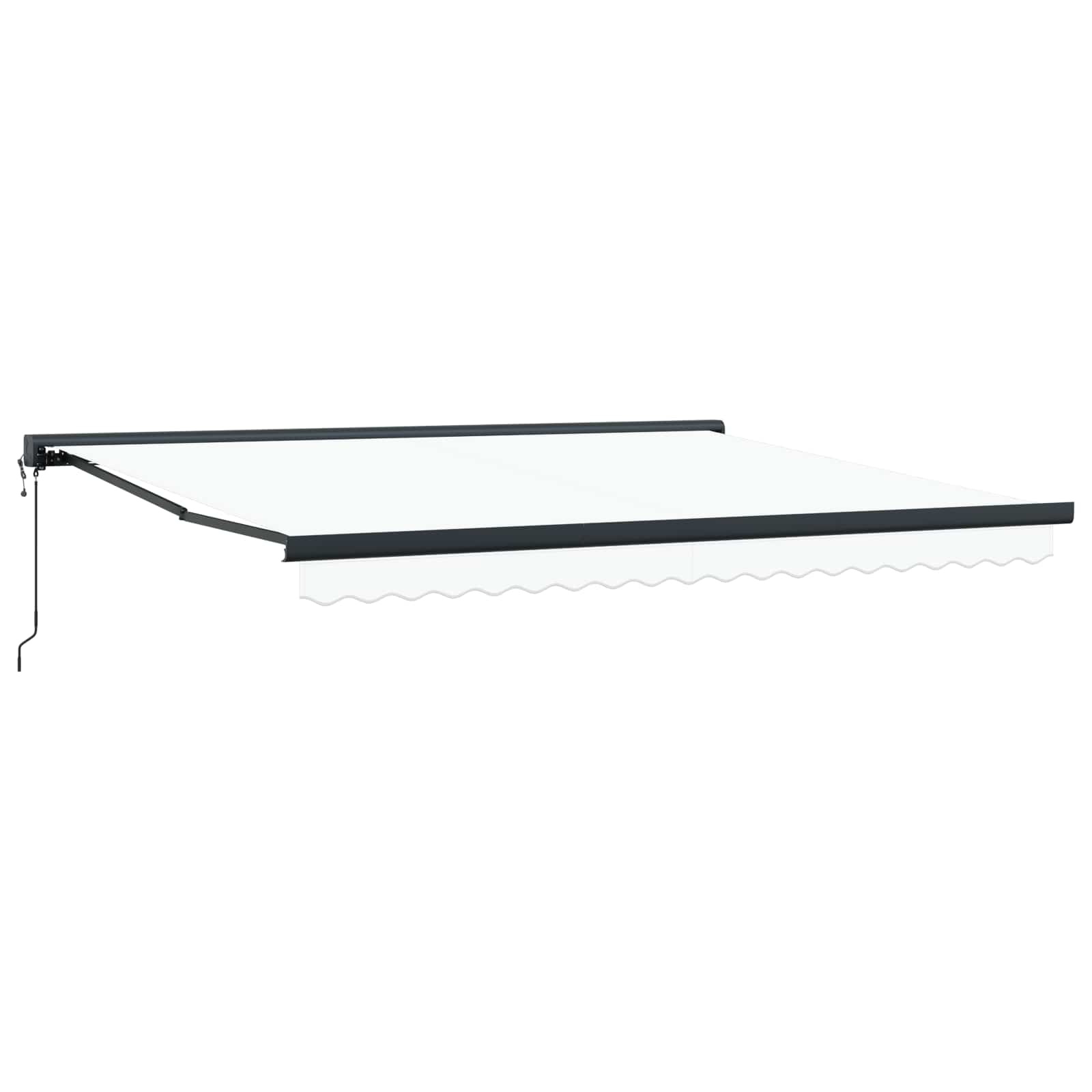 vidaXL Markiza Biały 400 × 300 cm Poliester i aluminium