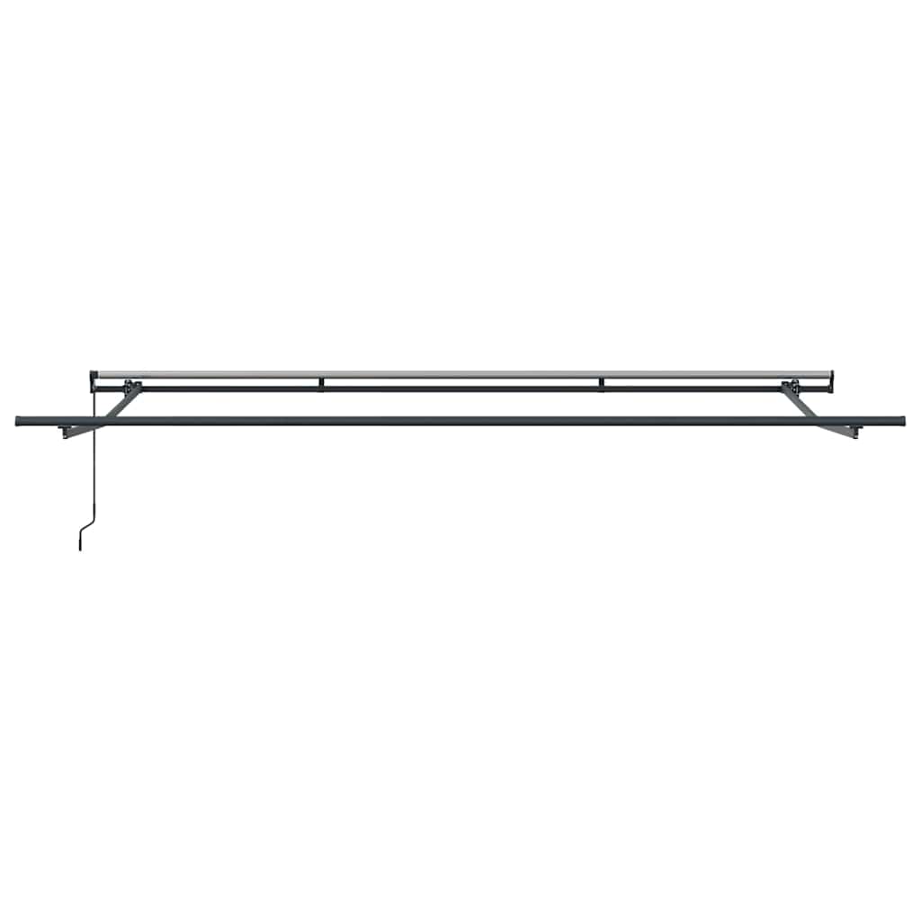 vidaXL Markiza wysuwana pomarańczowy i brązowy 400 × 350 cm