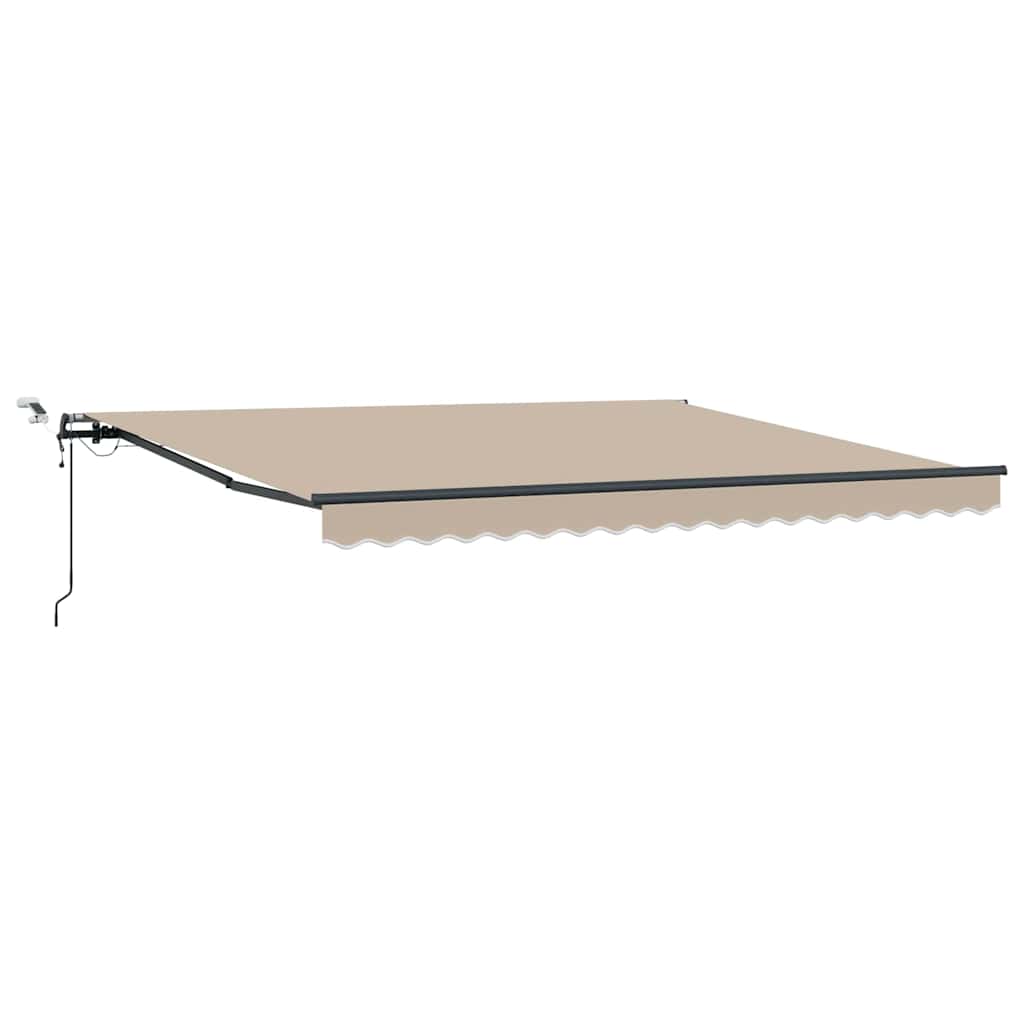 vidaXL Tkanina Zadaszenia Beżowy 400 × 350 cm Poliester
