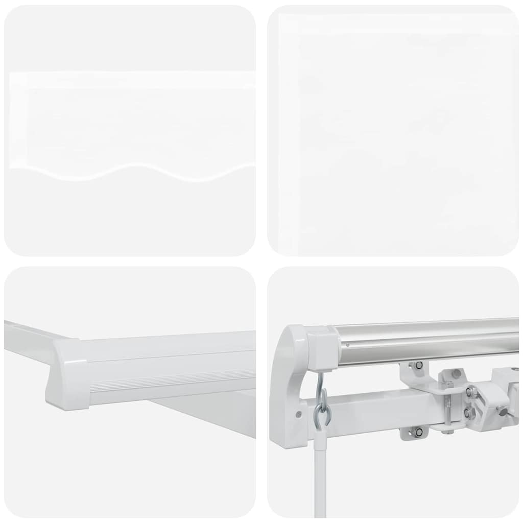 vidaXL Markiza Biały 400 x 350 x 165 cm Poliester i Metal
