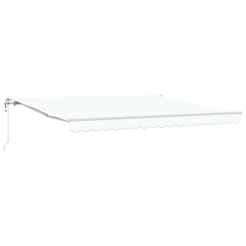 vidaXL Elektryczna Rozkładana Markiza Biały 400 × 350 cm