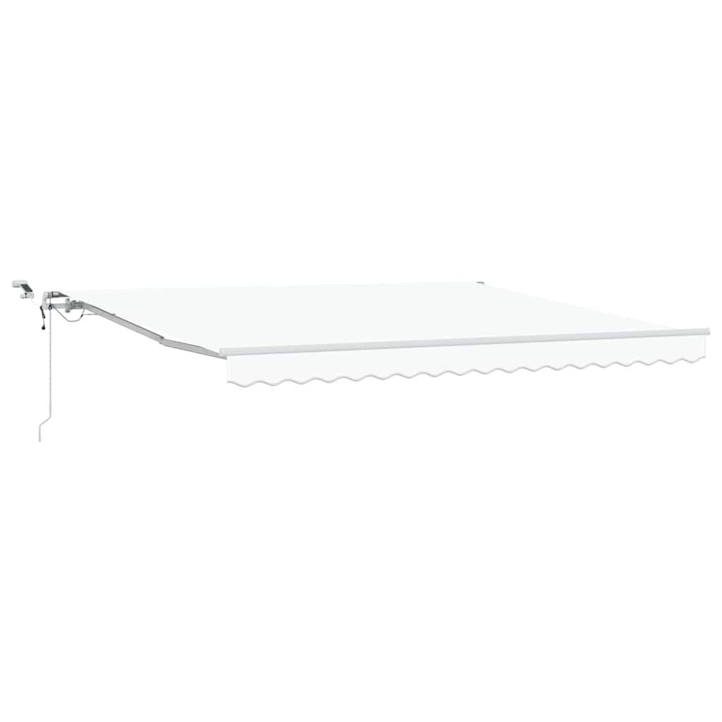 vidaXL Markiza zwijana Biały 400 × 350 cm Poliester i Metal