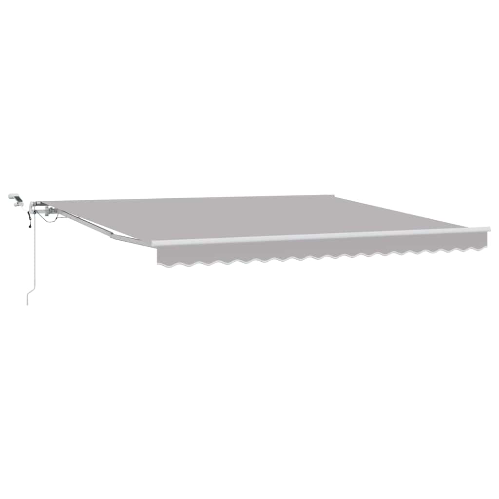 vidaXL Tkanina Zadaszenia jasnoszary 400 × 350 cm Poliester