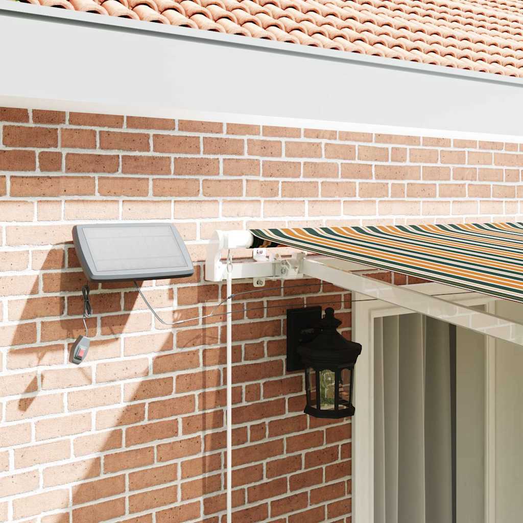 vidaXL Rozkładany markiza z solarnym LED