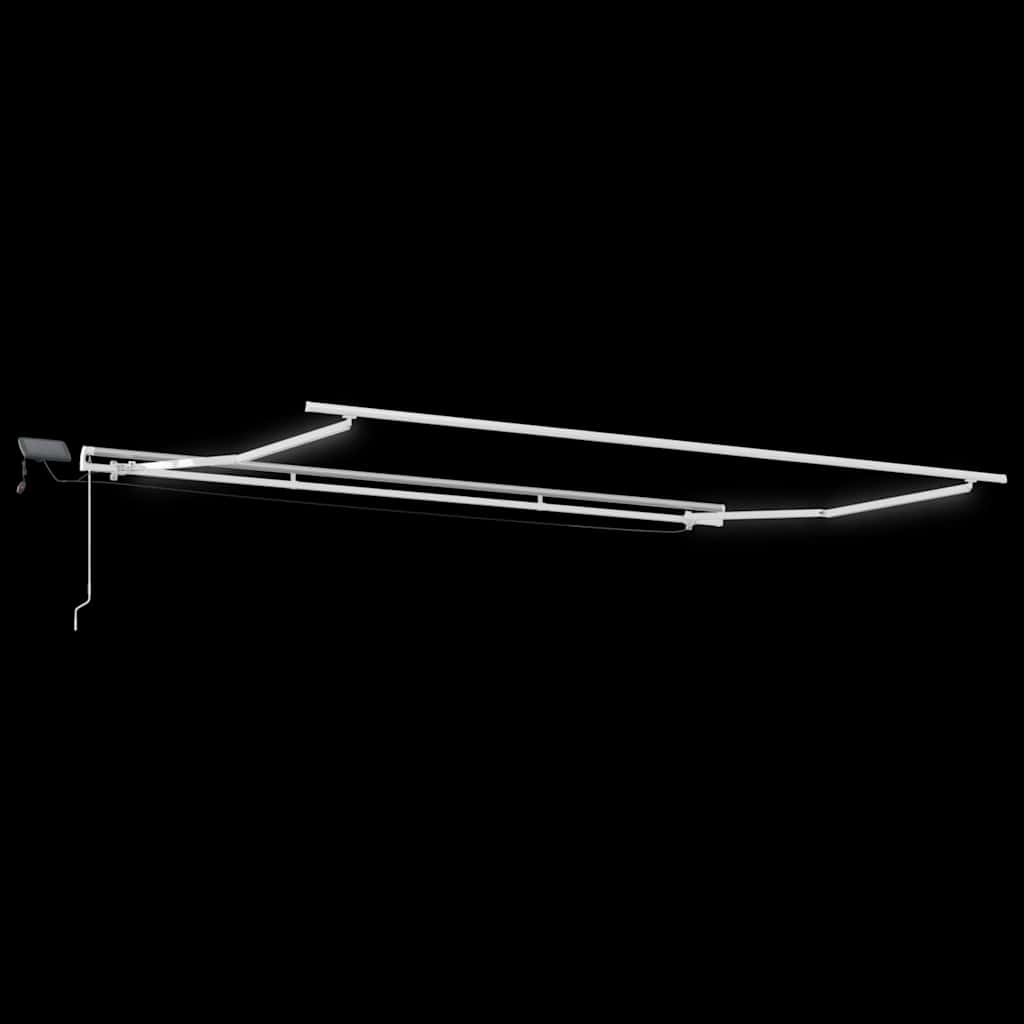 vidaXL Rozkładany markiza z solarnym LED