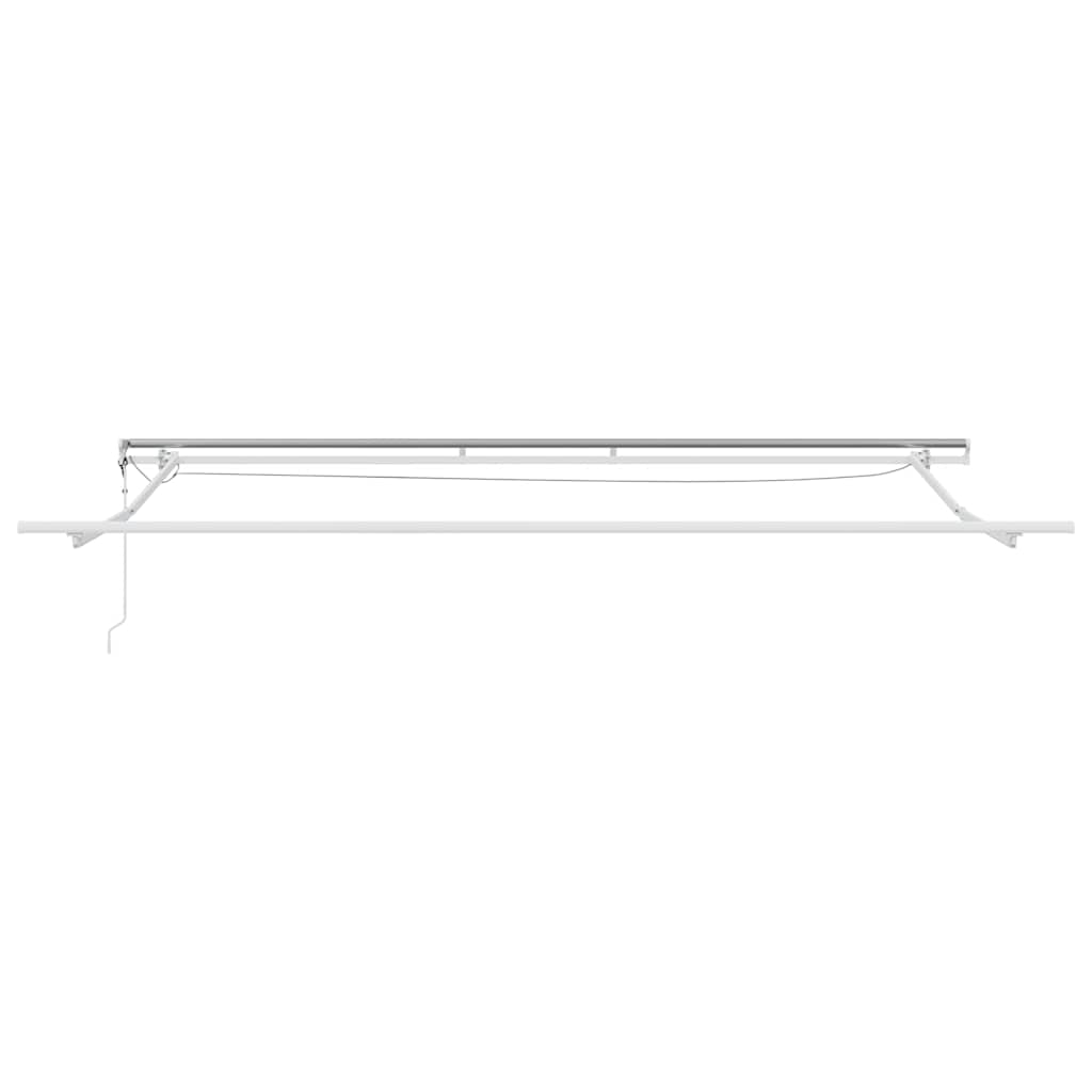 vidaXL Markiza wysuwana Zielony i Żółty 400 × 350 cm Poliester