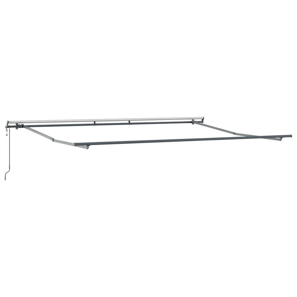 vidaXL Markiza wysuwana Zielony i żółty 400 × 350 cm