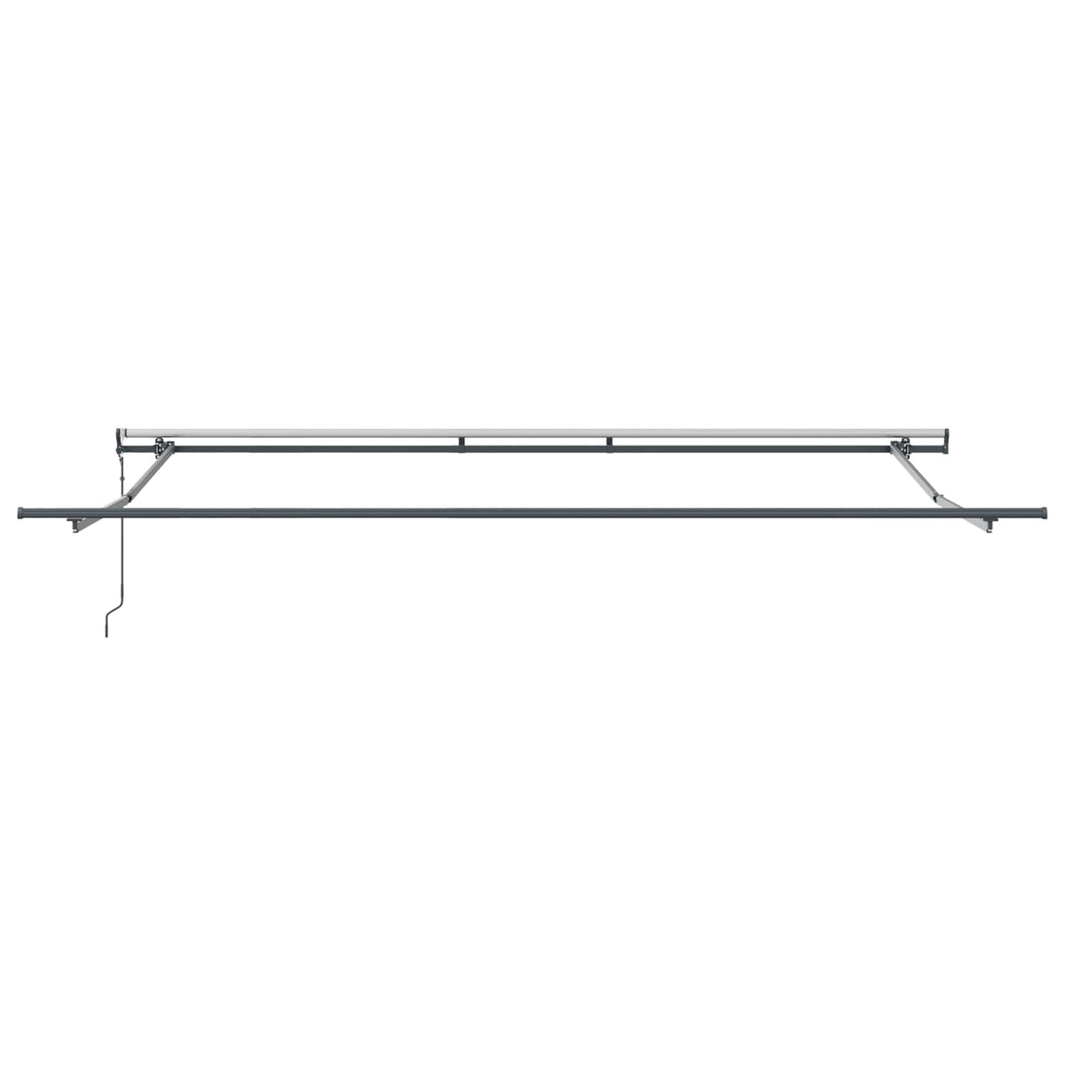vidaXL Markiza wysuwana Zielony i żółty 400 × 350 cm