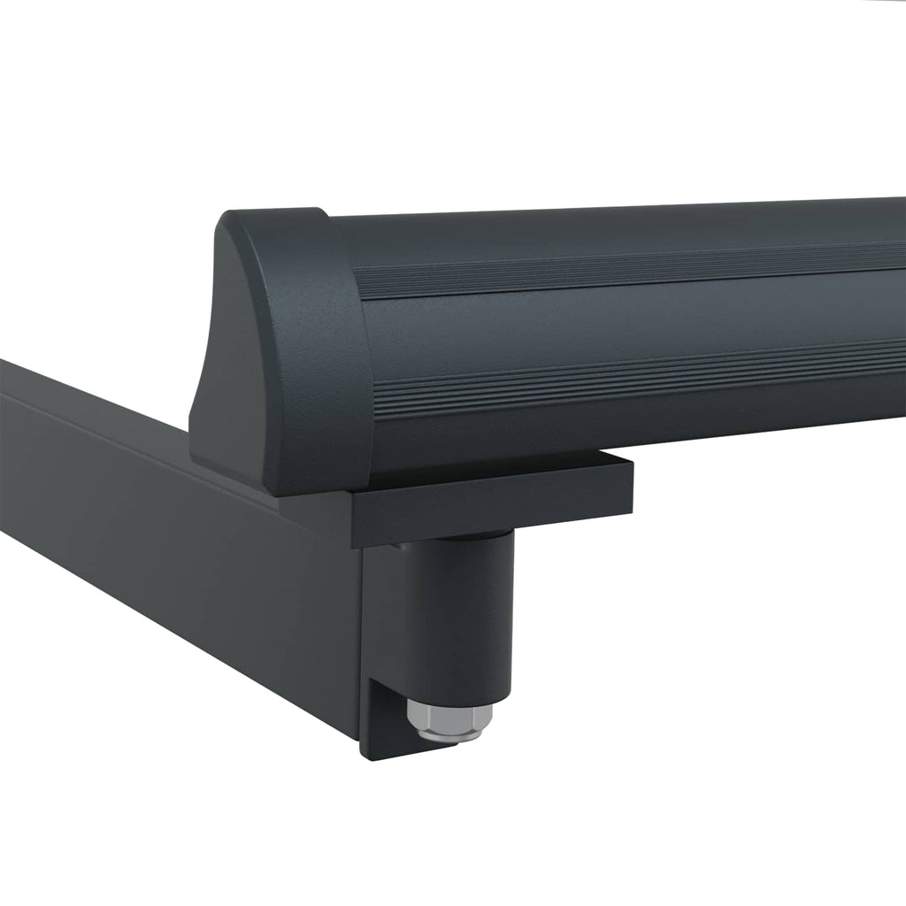 vidaXL Markiza wysuwana Zielony i Biały 400 × 350 cm