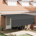vidaXL Markiza zwijana Antracyt 450 × 300 cm Poliester i aluminium