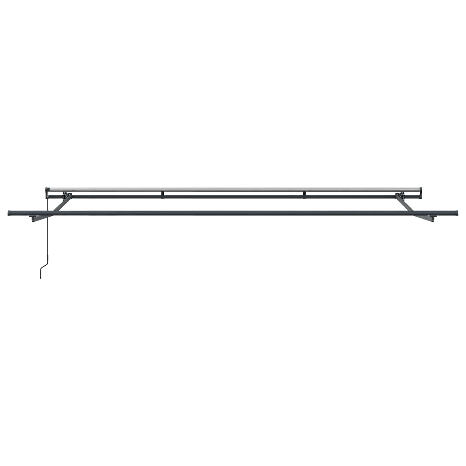 vidaXL Markiza zwijana pomarańczowy i brązowy 450 × 300 cm