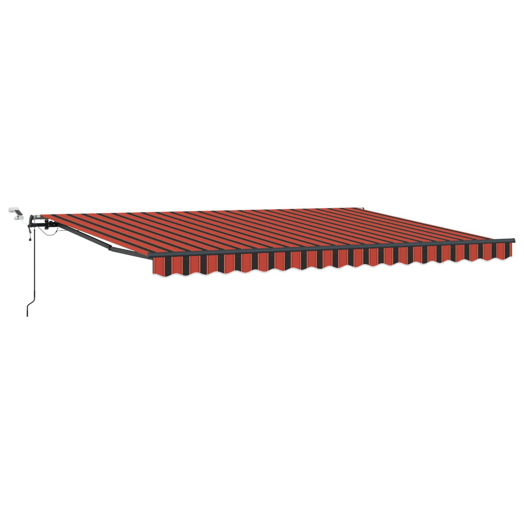 vidaXL Tkanina Zadaszenia pomarańczowy i brązowy 450 × 300 cm