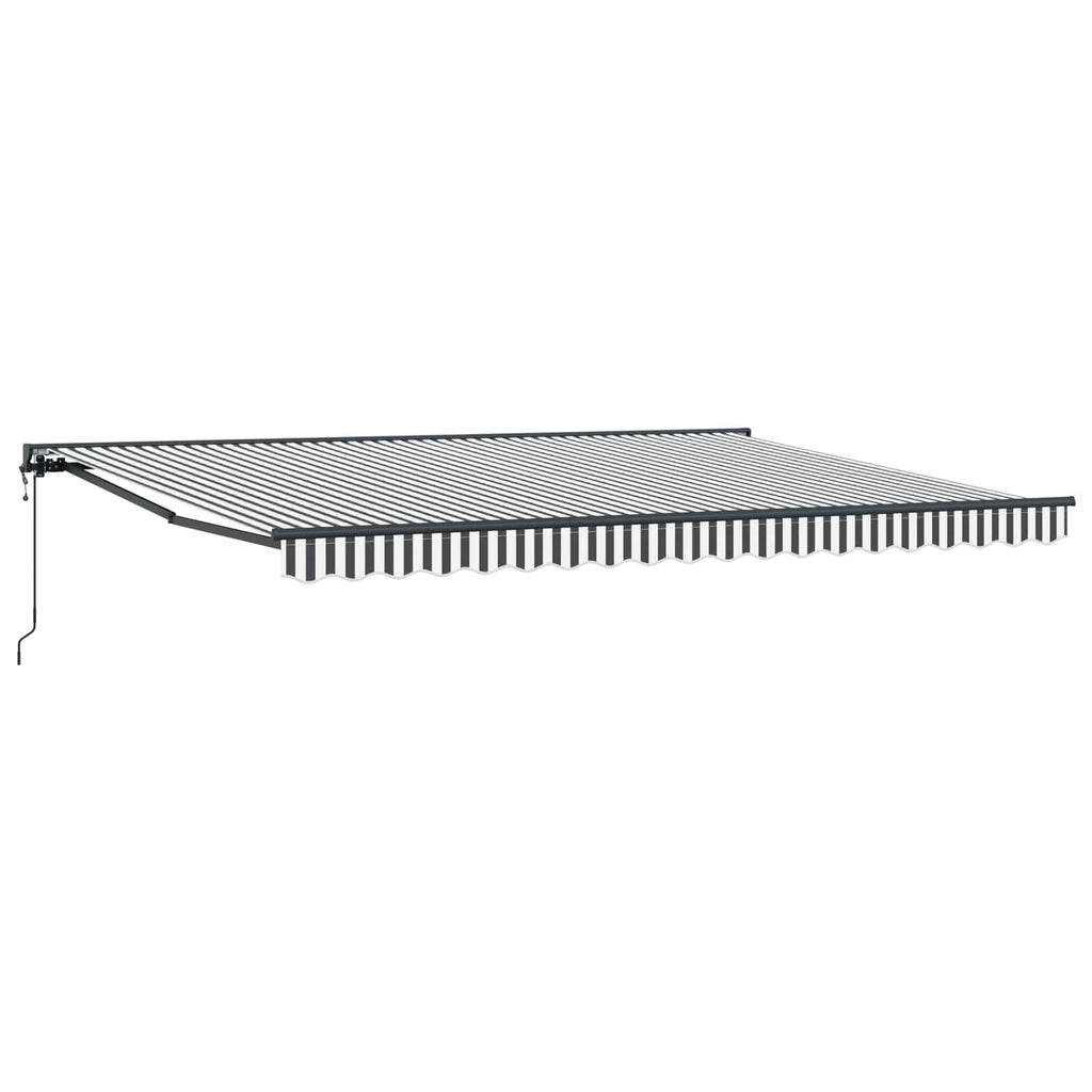 vidaXL Rama markizy Antracytowy i biały 450 × 300 cm