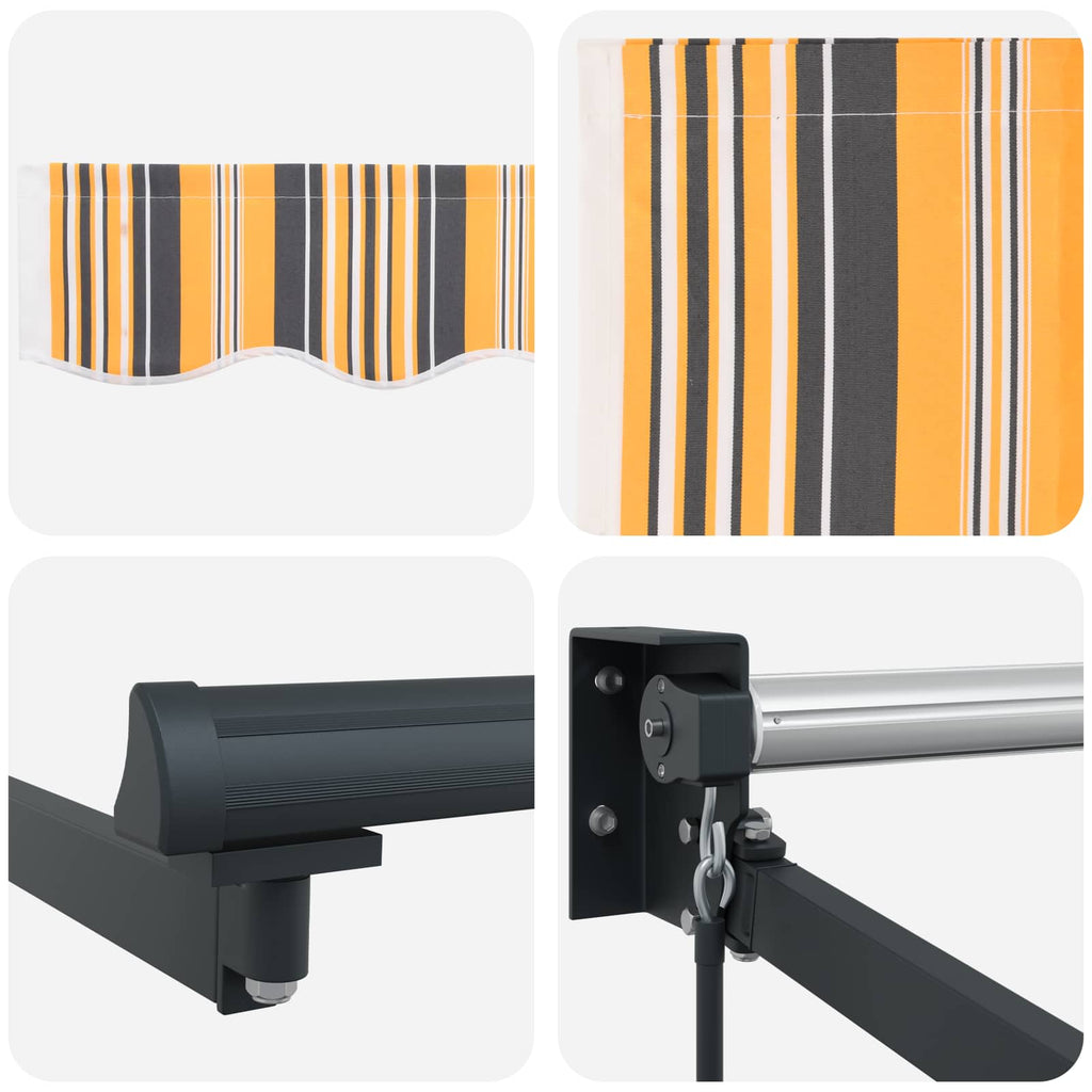 vidaXL Markiza wysuwana Wielokolorowe 450 × 300 cm