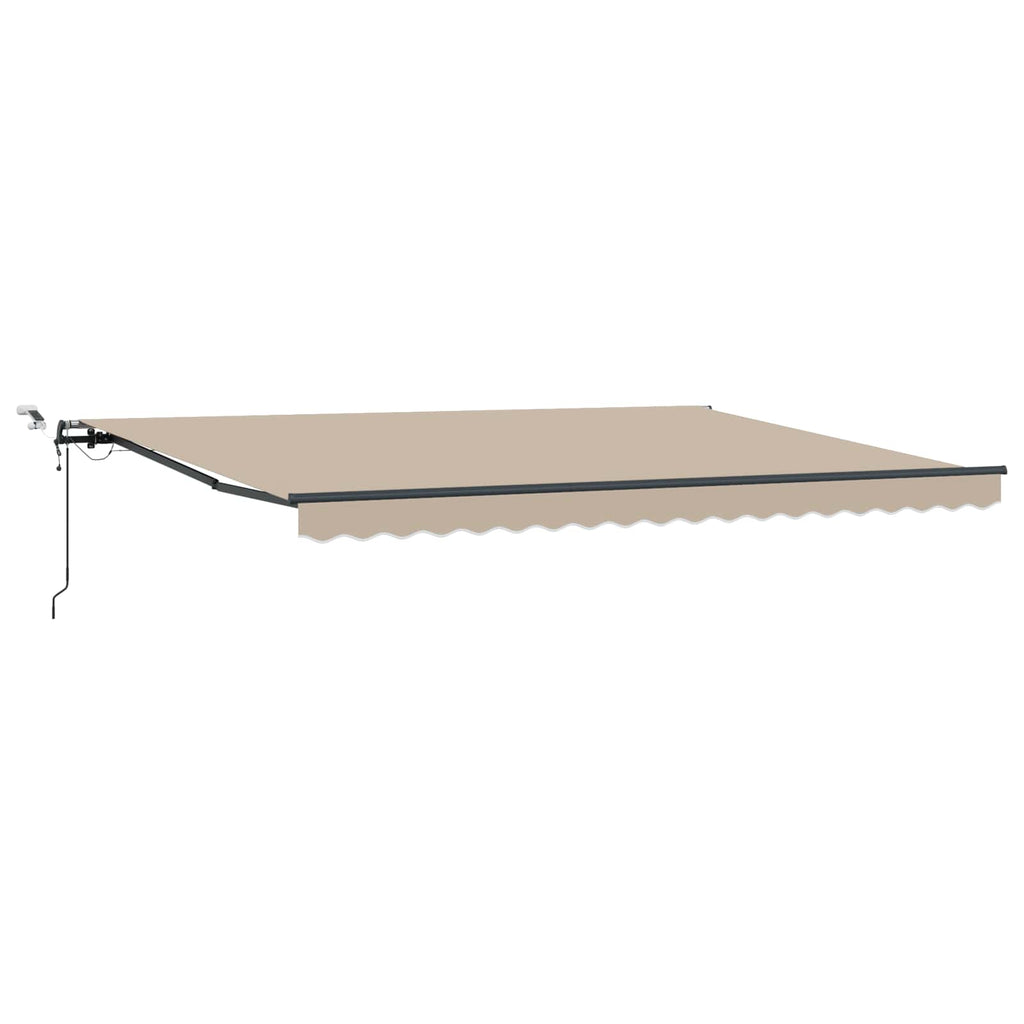 vidaXL Tkanina Zadaszenia Beżowy 450 × 300 cm Poliester