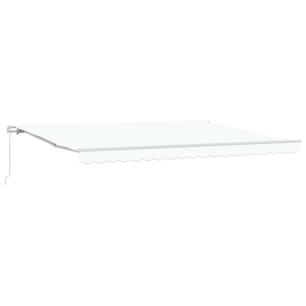 vidaXL Markiza wysuwana Biały 450 x 300 x 165 cm Poliester i aluminium