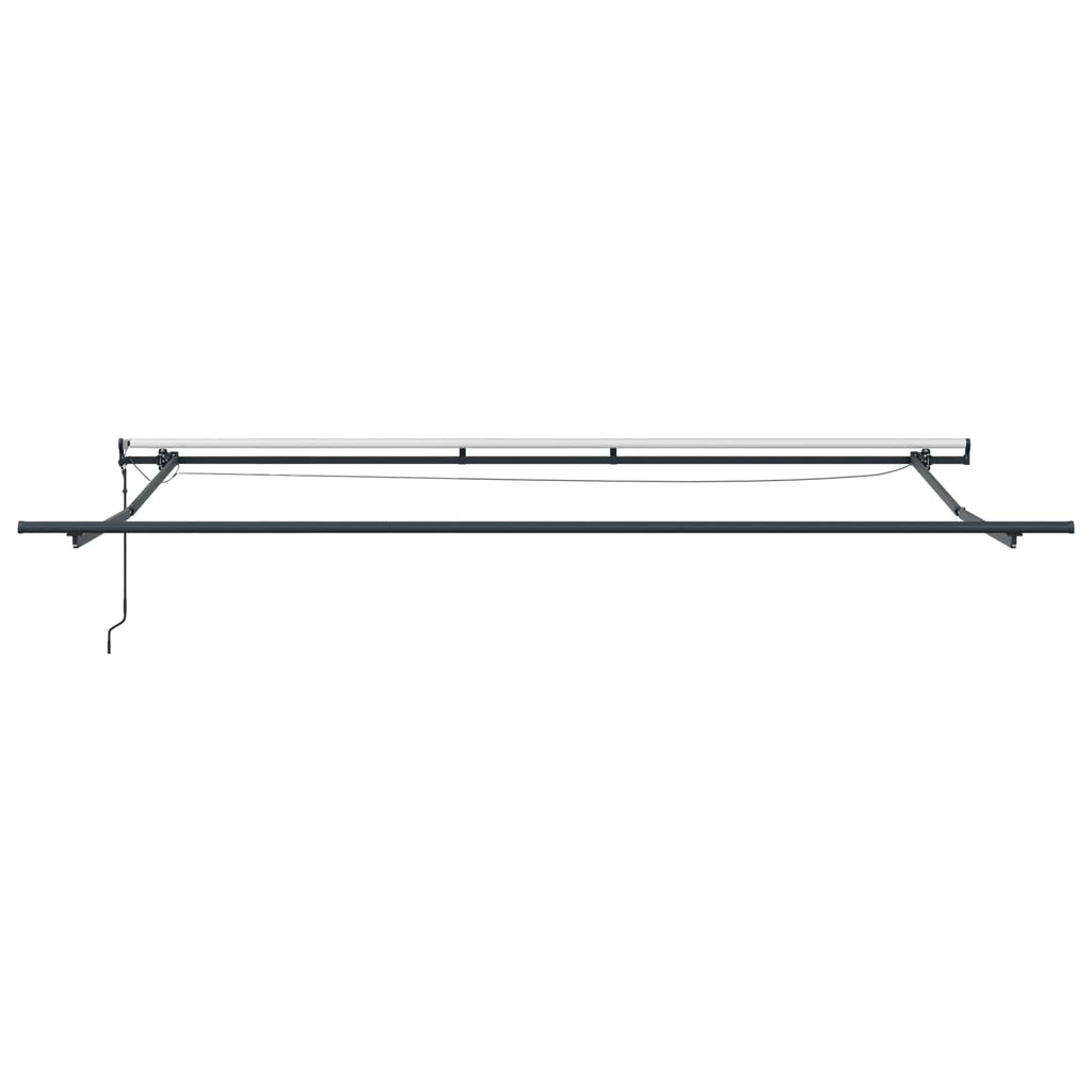 vidaXL Markiza wysuwana Zielony i żółty 450 × 300 cm Poliester