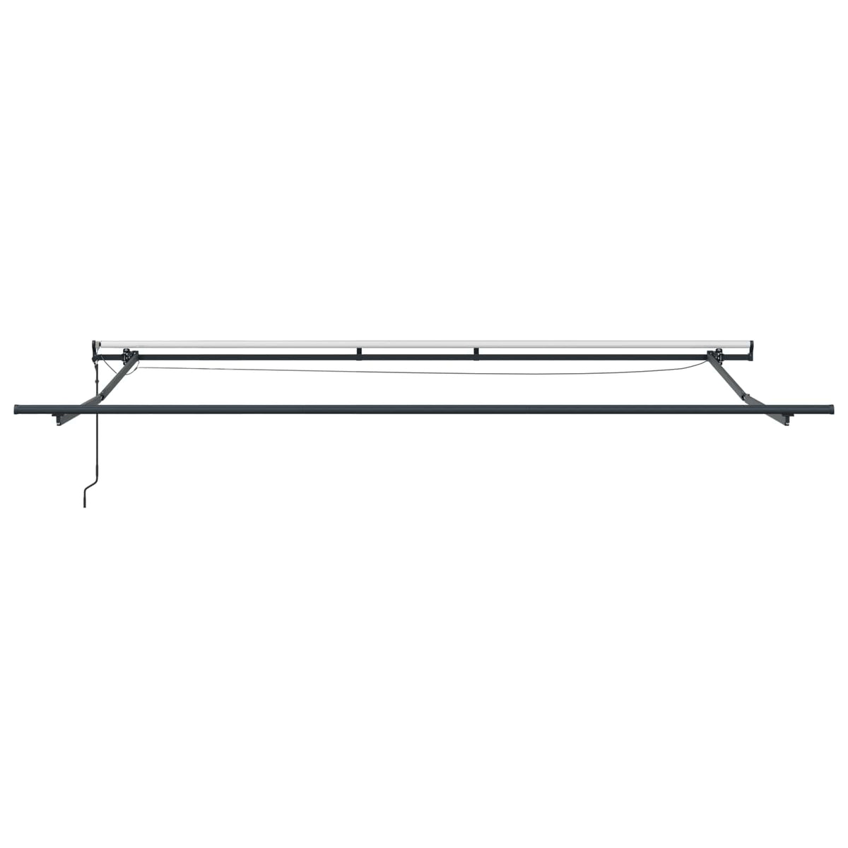 vidaXL Markiza wysuwana Zielony i żółty 450 × 300 cm Poliester