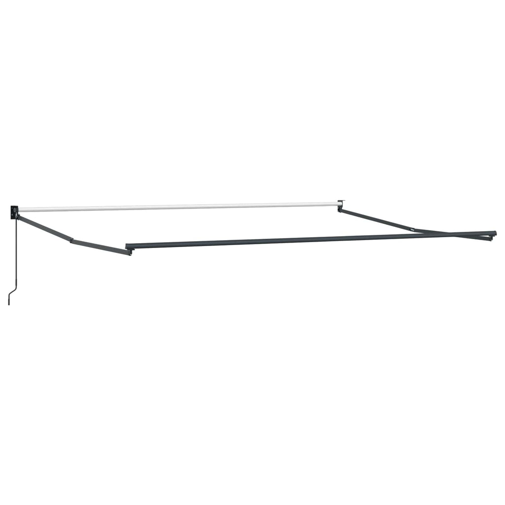 vidaXL Markiza wysuwana Zielony i Żółty 450 x 300 x 165 cm