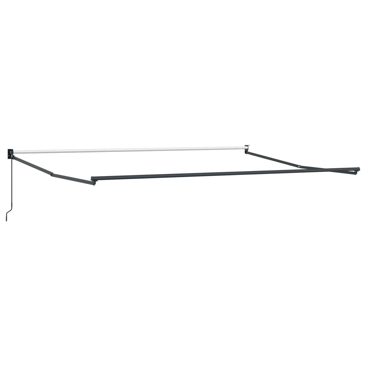 vidaXL Markiza wysuwana Zielony i Żółty 450 x 300 x 165 cm