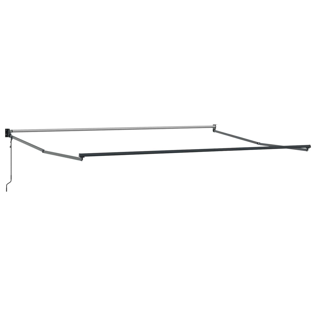 vidaXL Markiza wysuwana Zielony i Żółty 450 x 300 x 165 cm