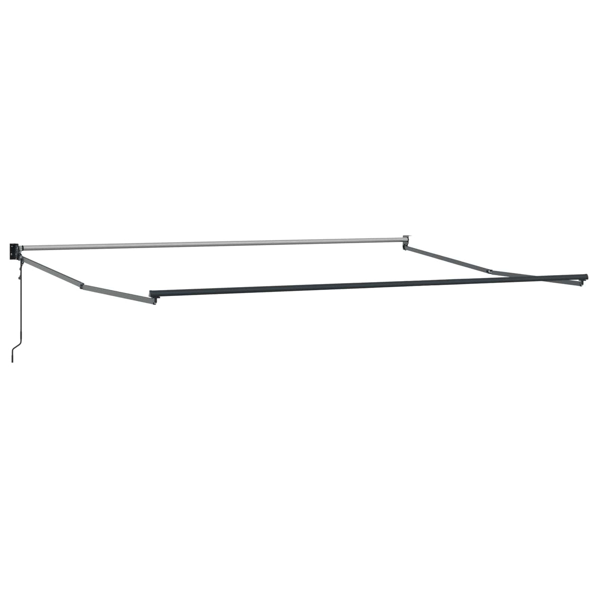 vidaXL Markiza wysuwana Zielony i Żółty 450 x 300 x 165 cm