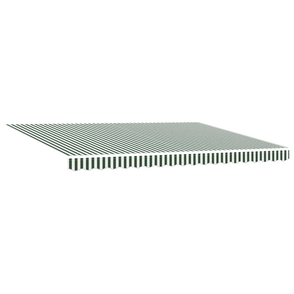 vidaXL Markiza Zielony i Biały 450 x 300 x 165 cm Poliester i Metal
