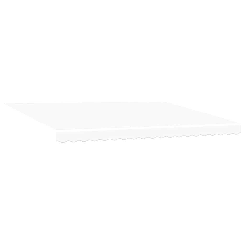 vidaXL Markiza wysuwana Biały 450 × 350 cm Tkanina i aluminium