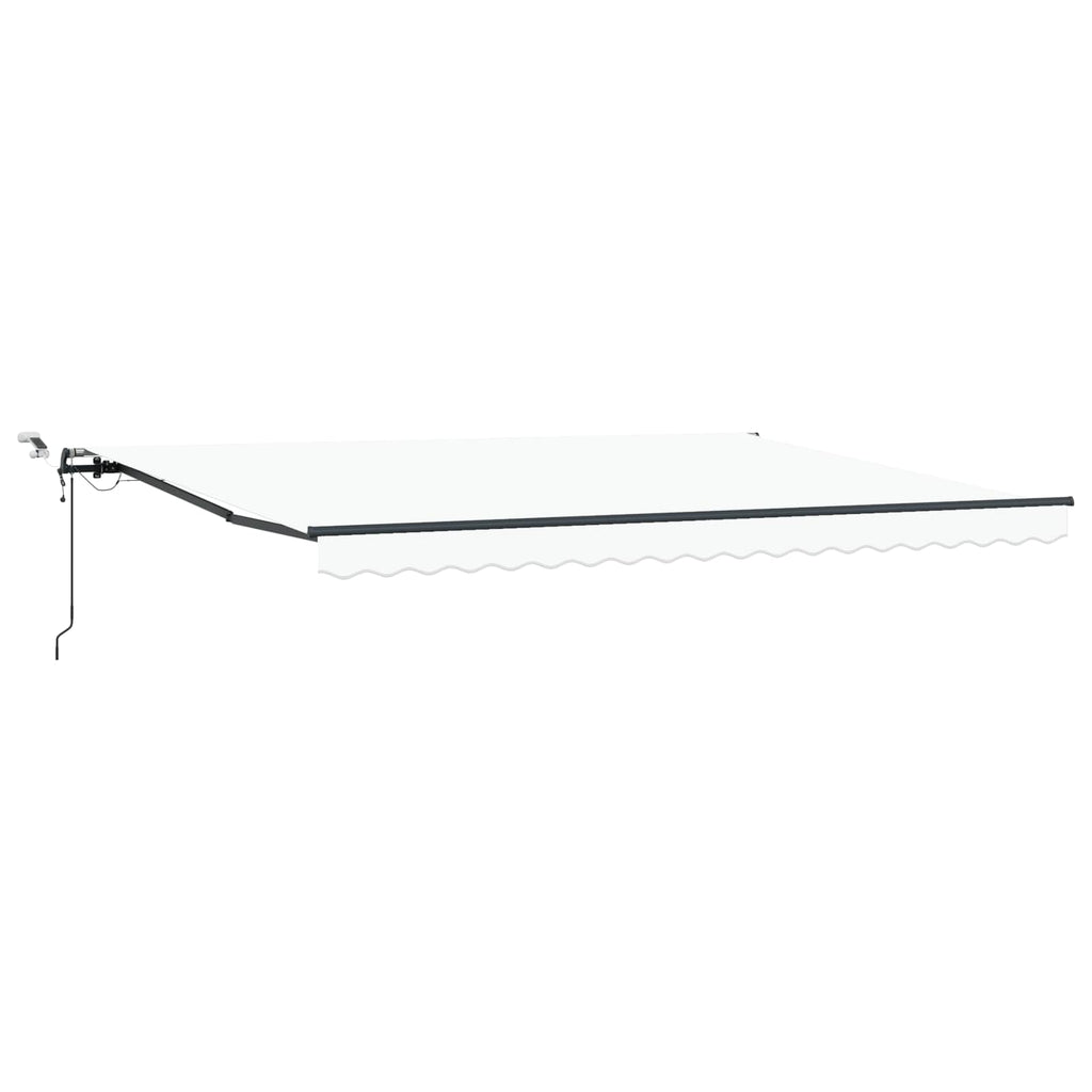 vidaXL Tkanina Zadaszenia Biały 450 × 350 cm Poliester