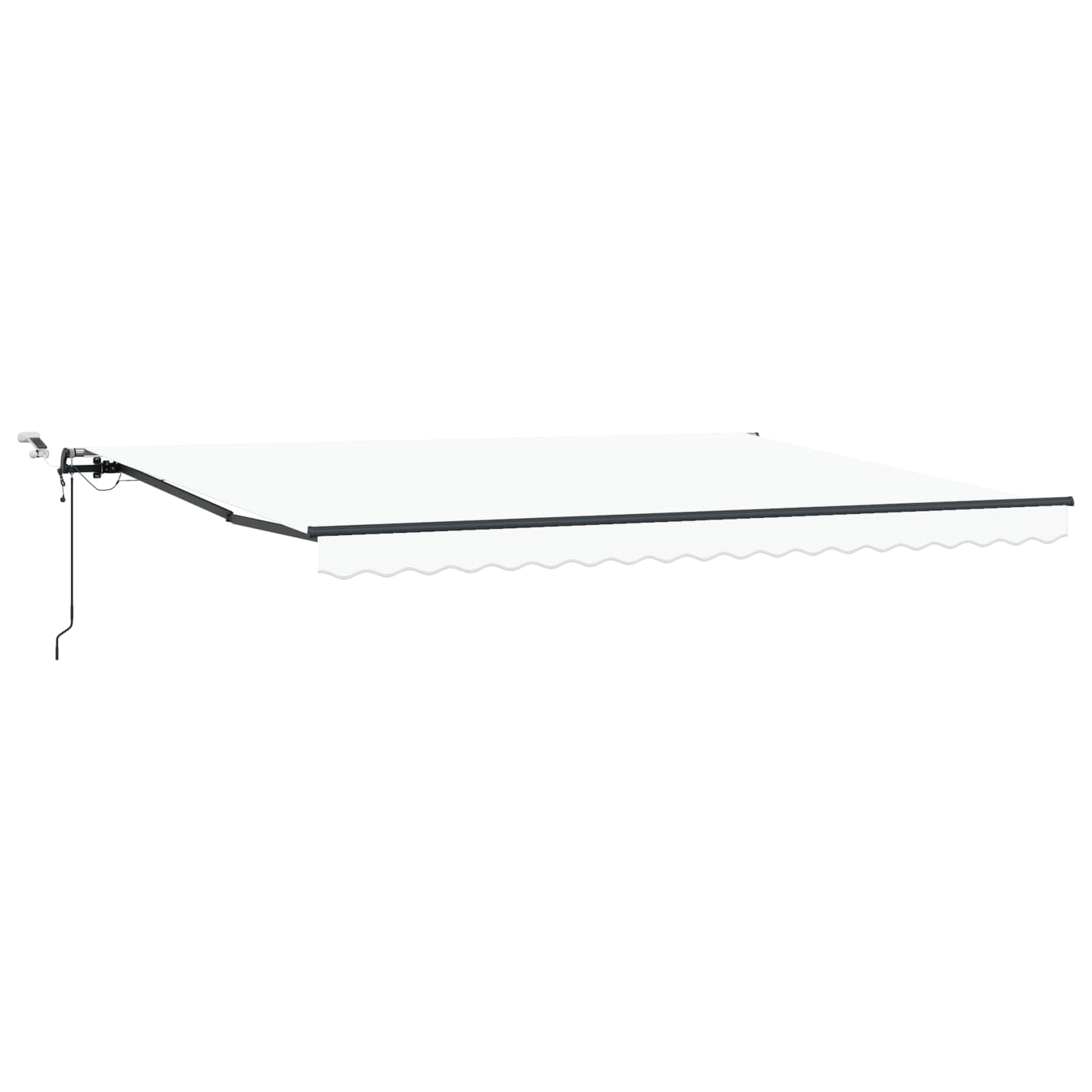 vidaXL Tkanina Zadaszenia Biały 450 × 350 cm Poliester