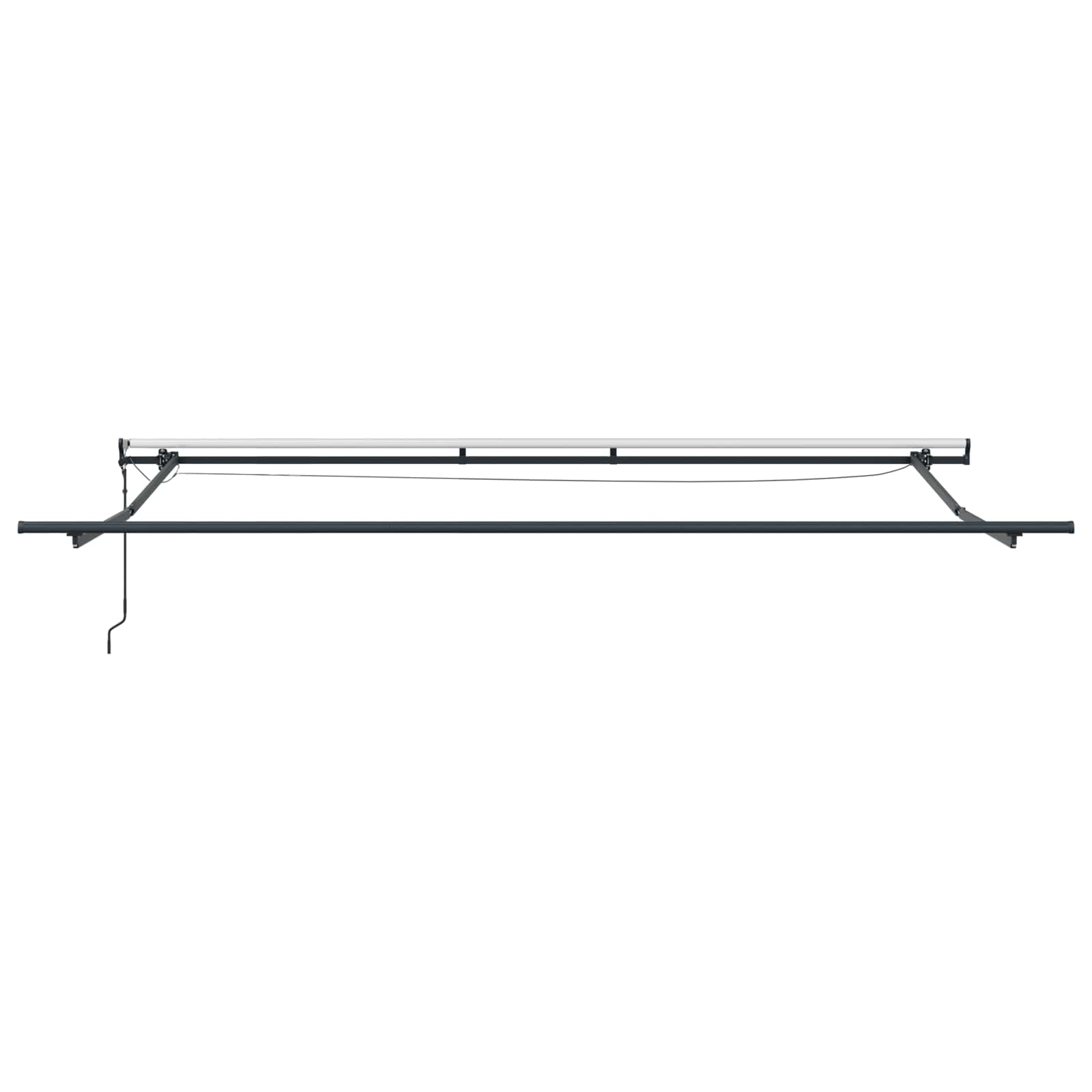 vidaXL Tkanina Zadaszenia Biały 450 × 350 cm Poliester