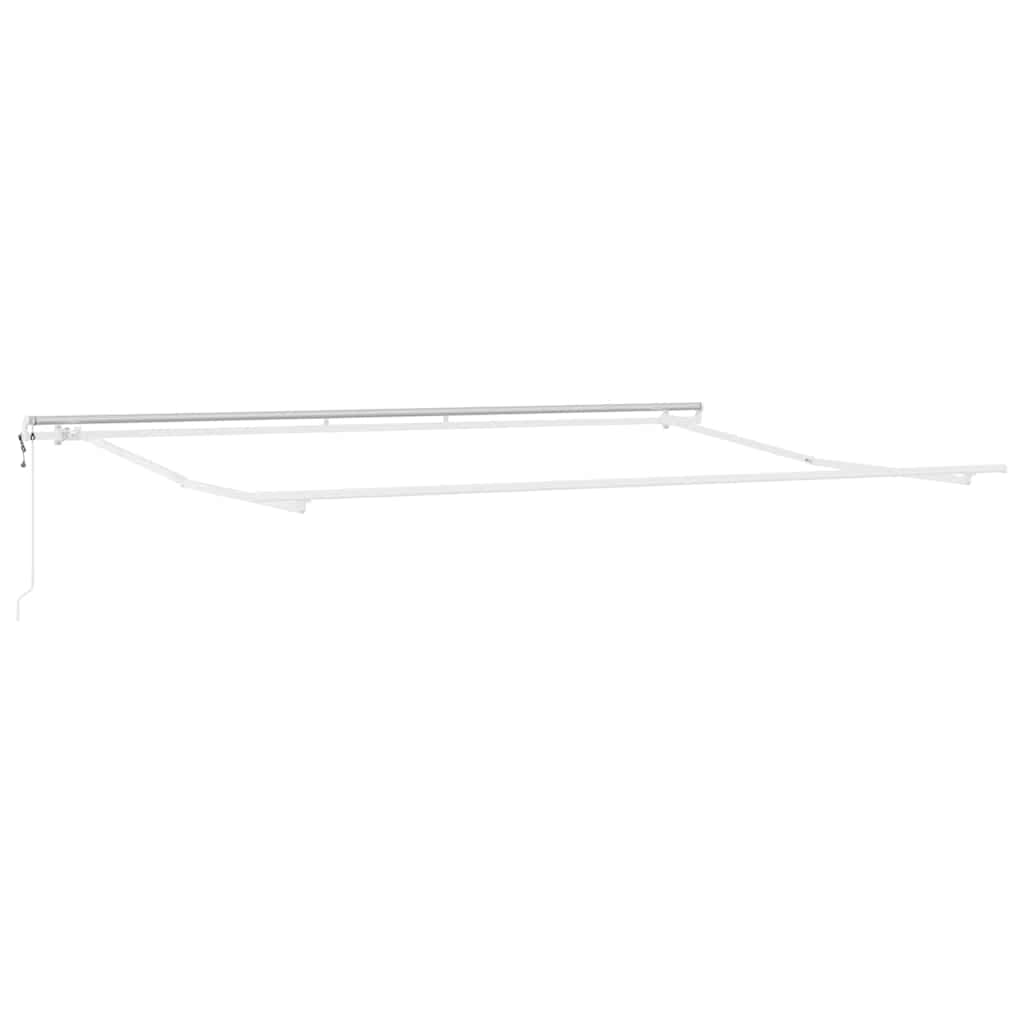 vidaXL Markiza wysuwana jasnoszary 450 × 350 cm Tkanina i aluminium
