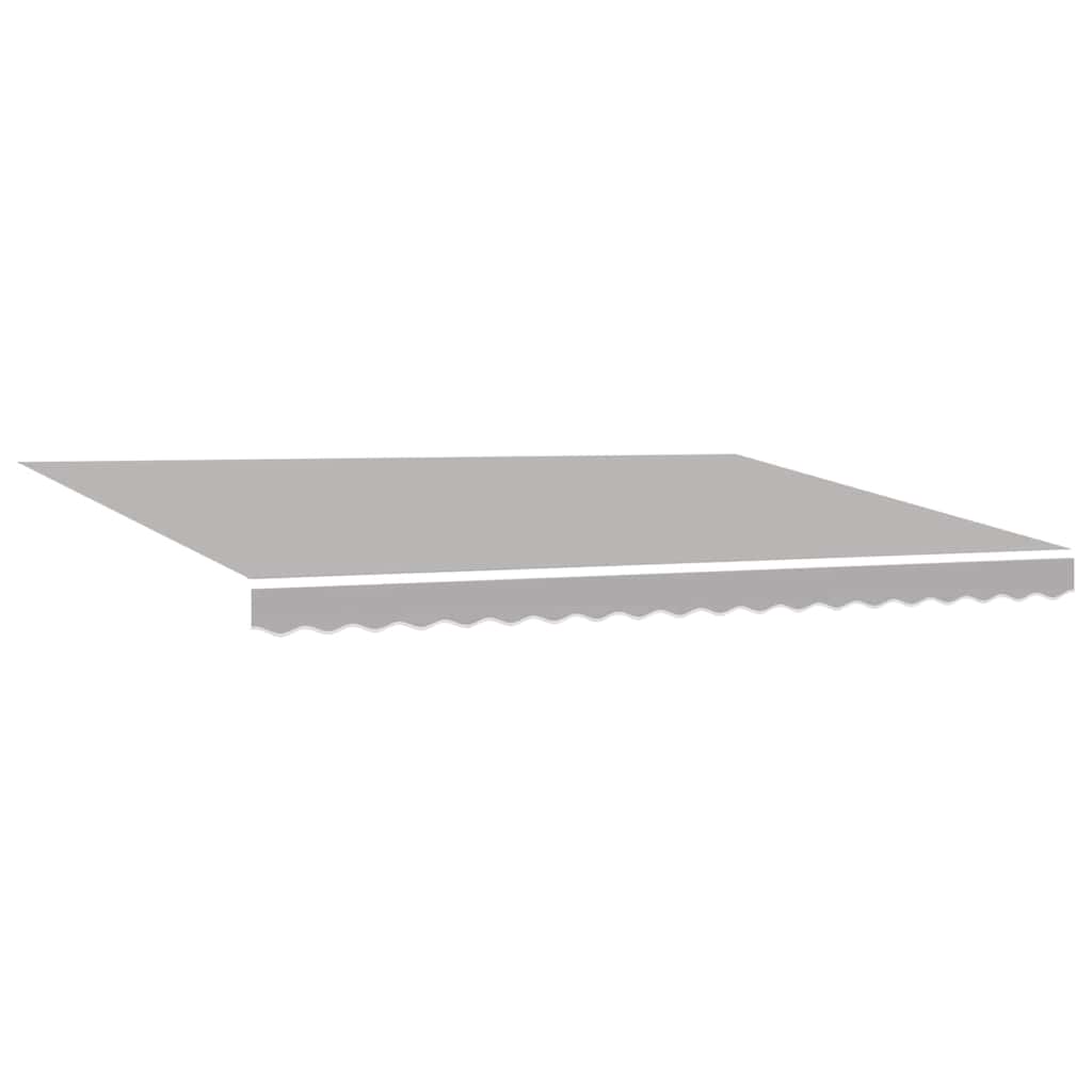 vidaXL Markiza wysuwana jasnoszary 450 × 350 cm Tkanina i aluminium