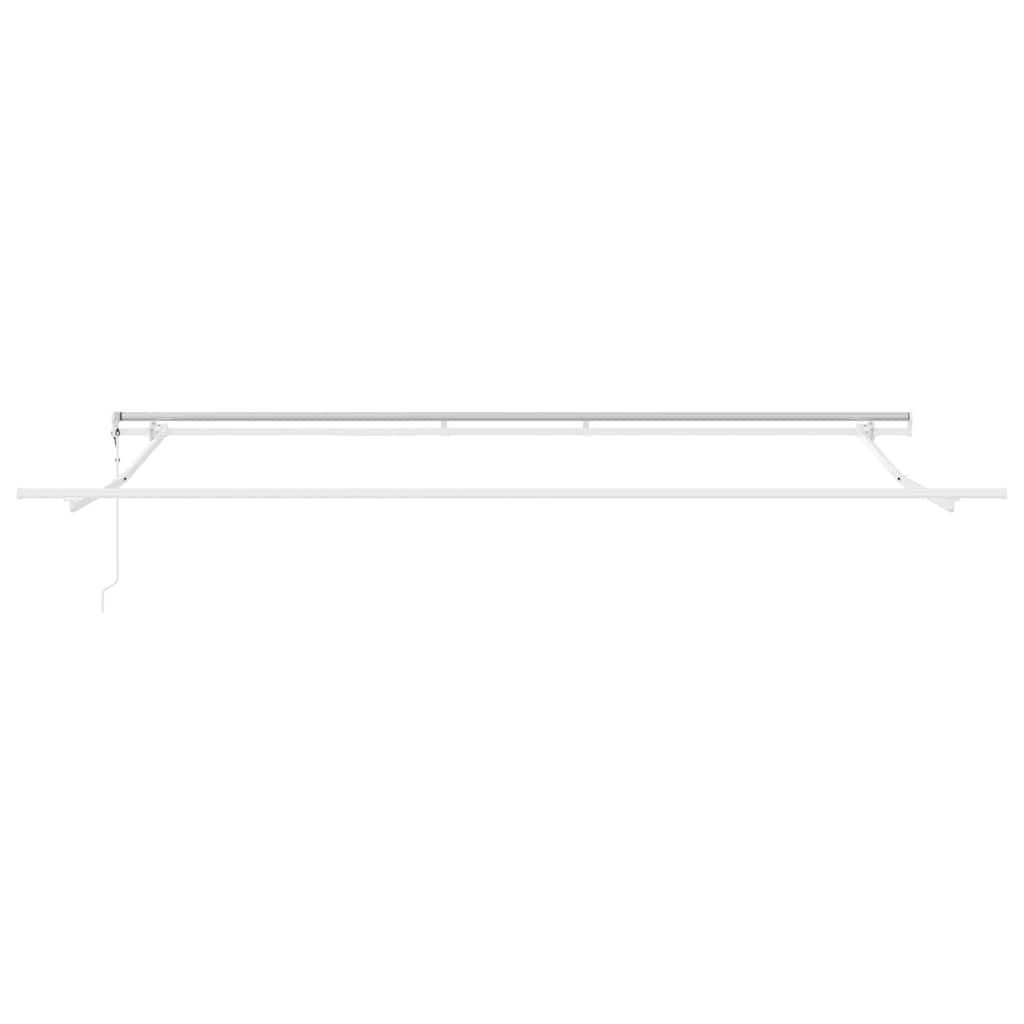 vidaXL Markiza wysuwana jasnoszary 450 × 350 cm Tkanina i aluminium