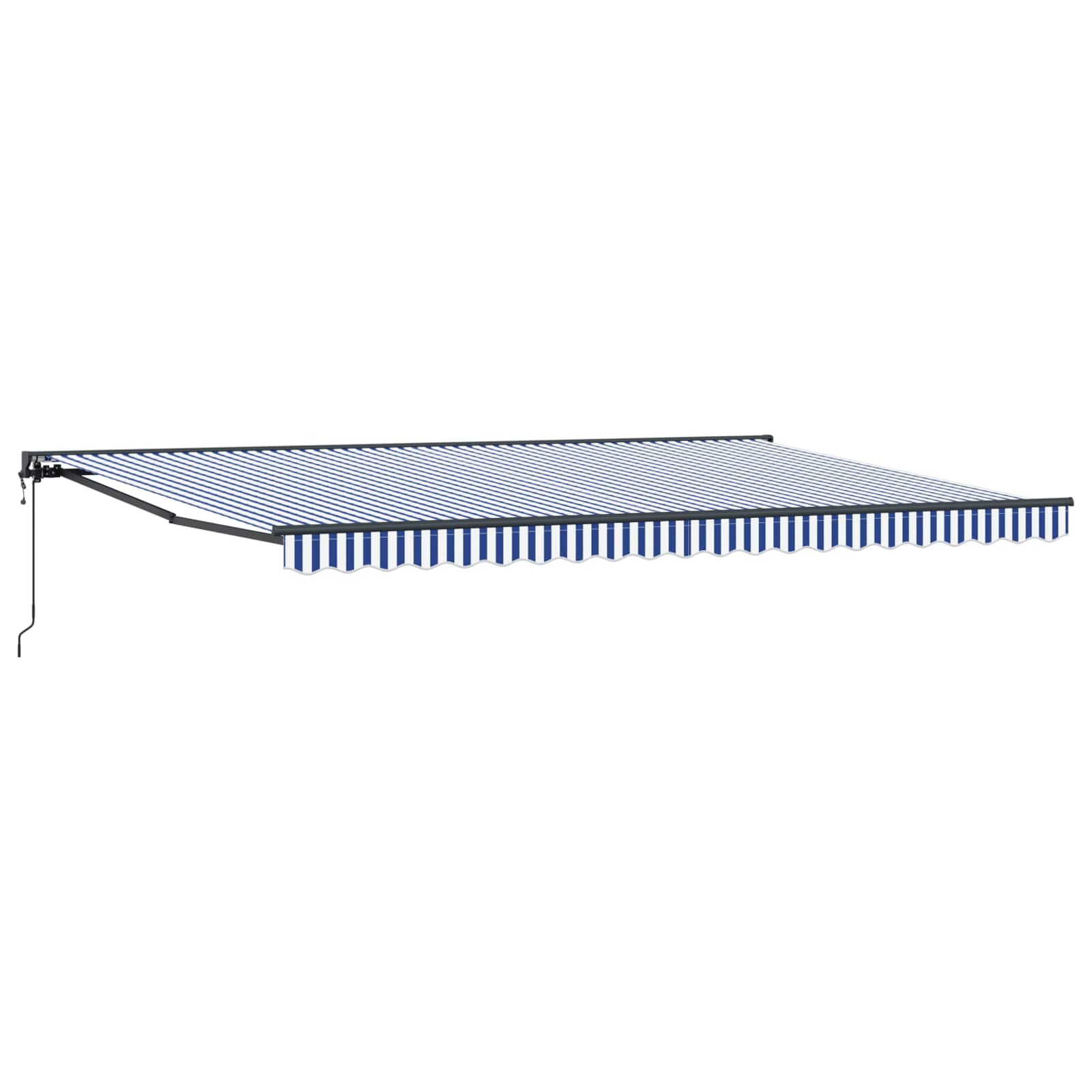 vidaXL Rama markizy Niebieski i biały 500 × 300 cm