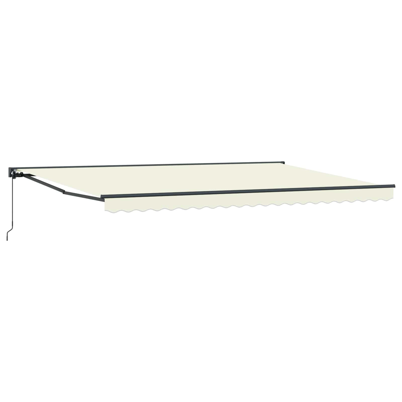 vidaXL Rama markizy Kremowy 500 × 300 cm Poliester z powłoką PU