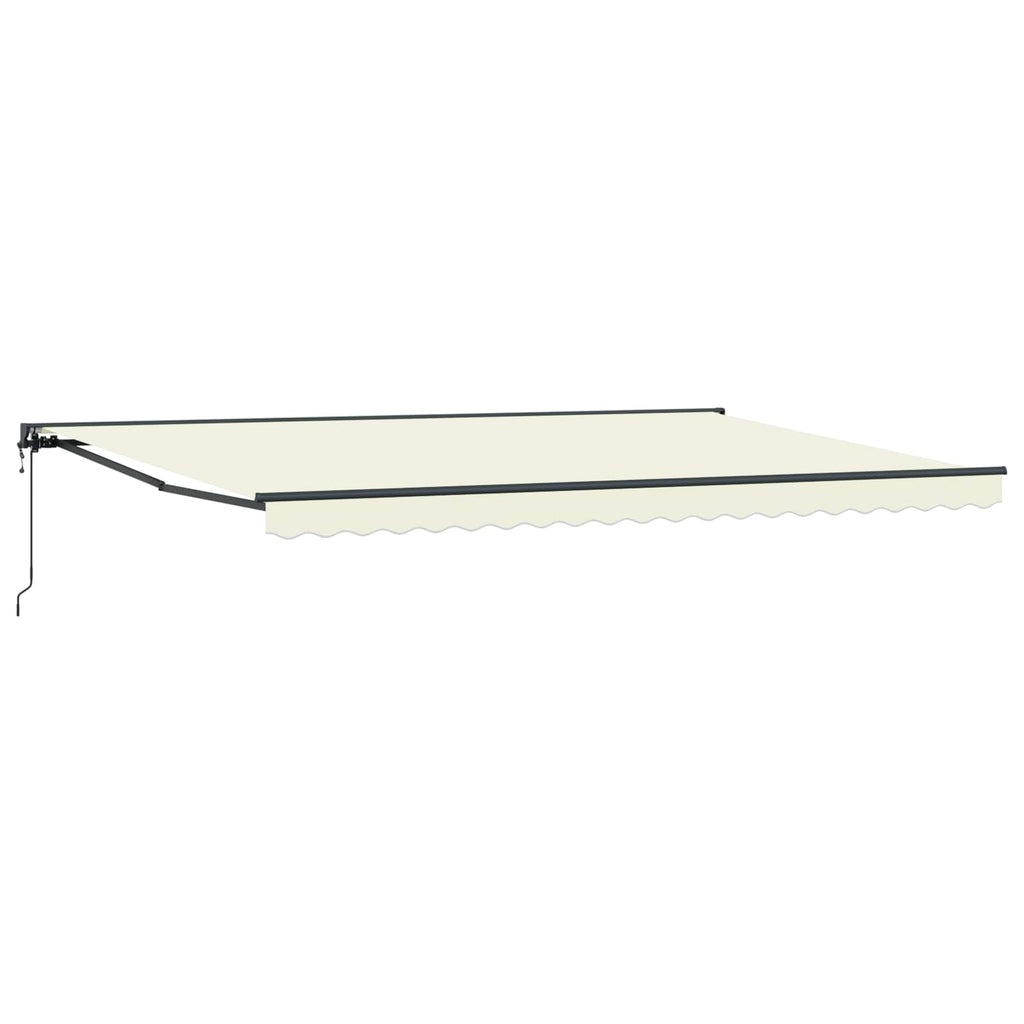 vidaXL Rama markizy Kremowy 500 × 300 cm Poliester z powłoką PU