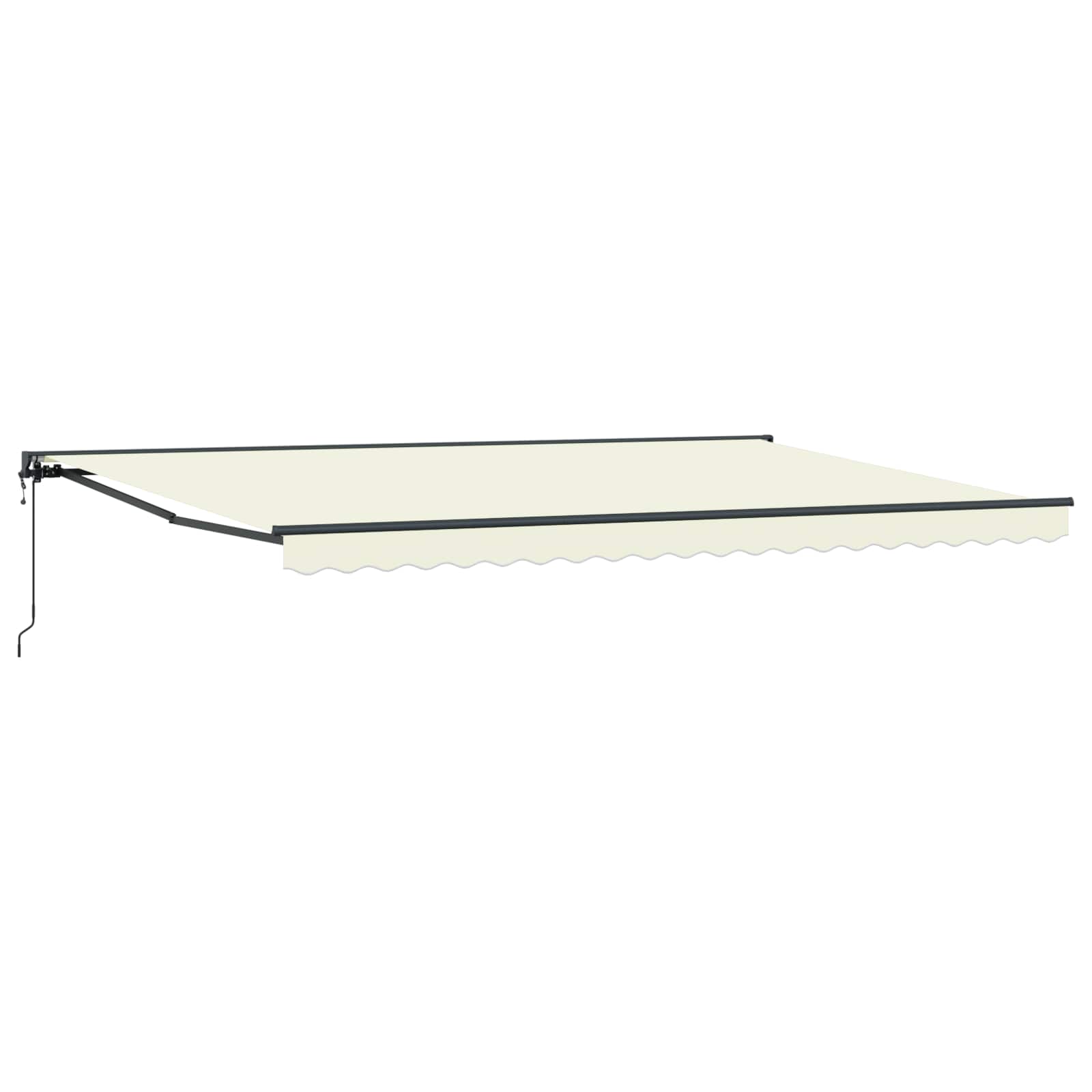 vidaXL Rama markizy Kremowy 500 × 300 cm Poliester z powłoką PU