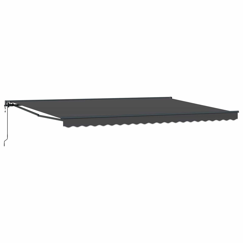 vidaXL Rama markizy Antracyt 500 × 300 cm Poliester z powłoką PU