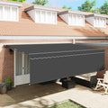 vidaXL Markiza zwijana Antracyt 500 × 300 cm Poliester i aluminium