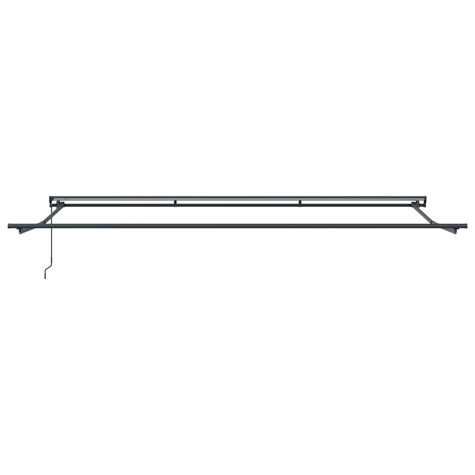 vidaXL Markiza zwijana Antracyt 500 × 300 cm Poliester i aluminium
