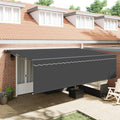 vidaXL Markiza zwijana Antracyt 500 × 300 cm Poliester i aluminium
