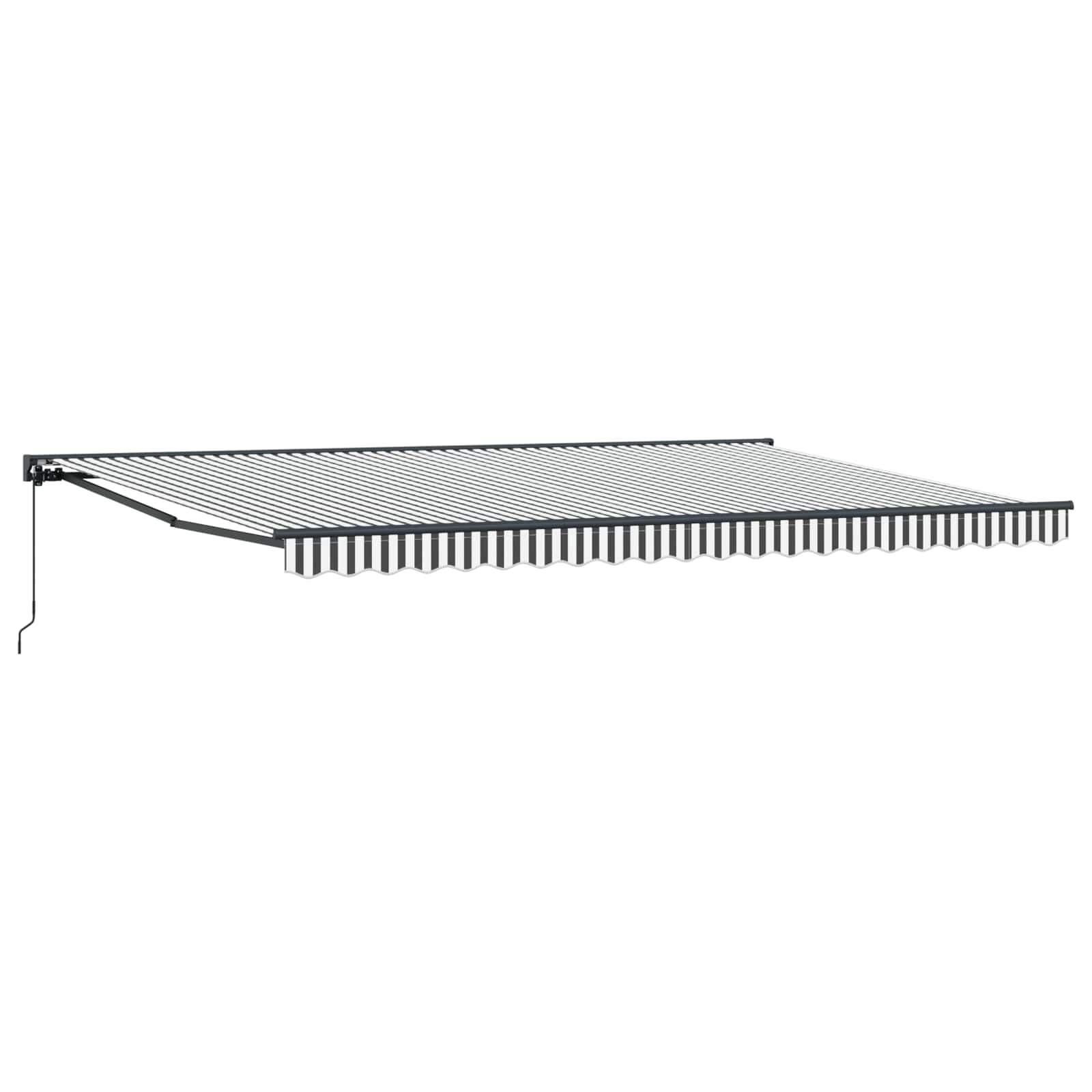 vidaXL Rama markizy Antracytowy i biały 500 × 300 cm