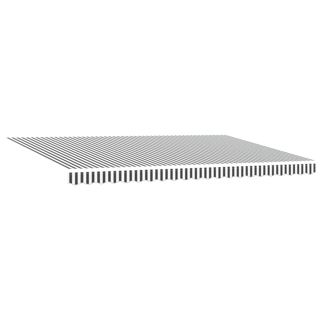 vidaXL Rama markizy Antracytowy i biały 500 × 300 cm