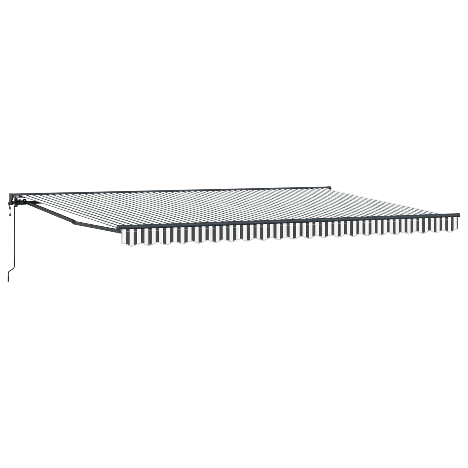 vidaXL Rama markizy Antracytowy i biały 500 × 300 cm