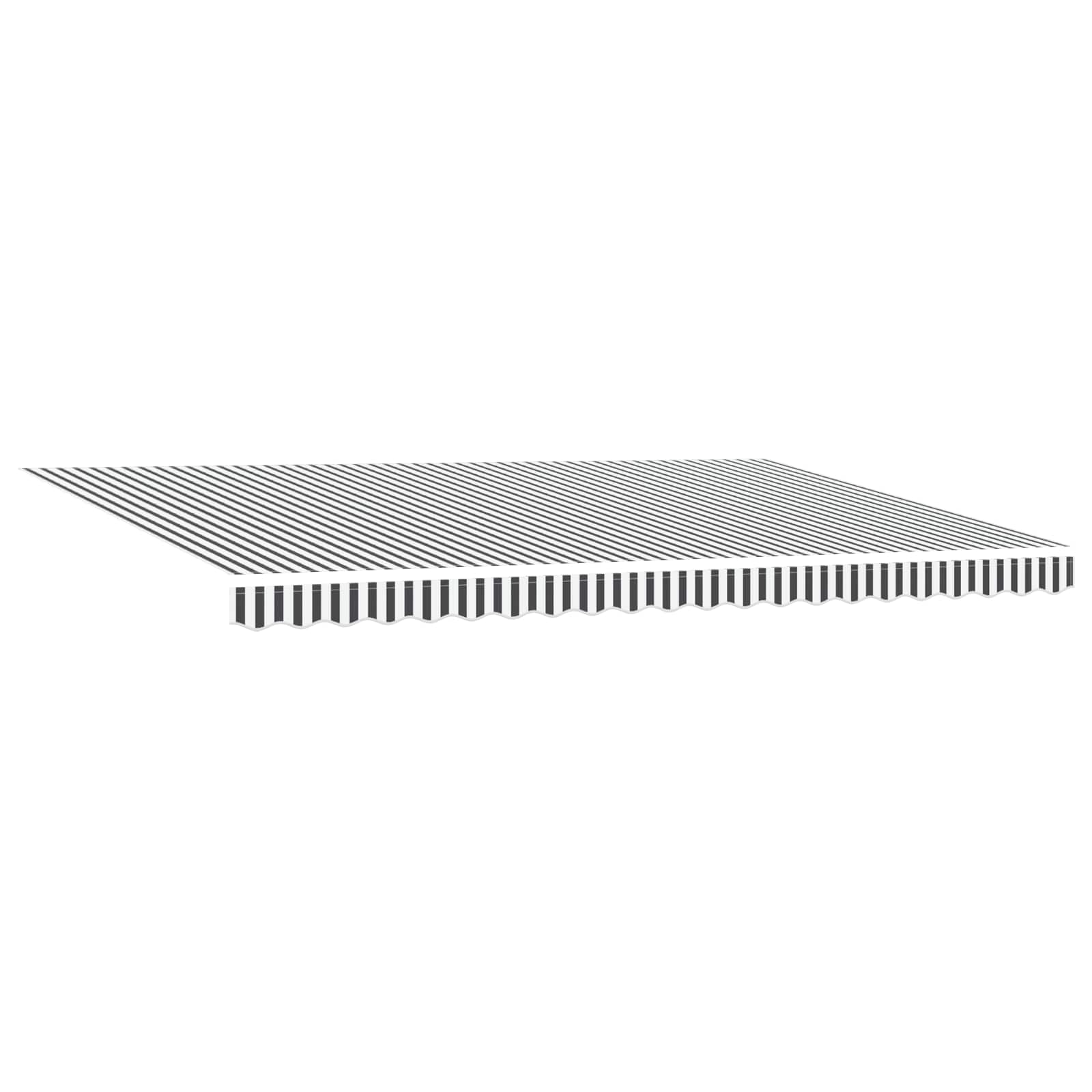 vidaXL Rama markizy Antracytowy i biały 500 × 300 cm