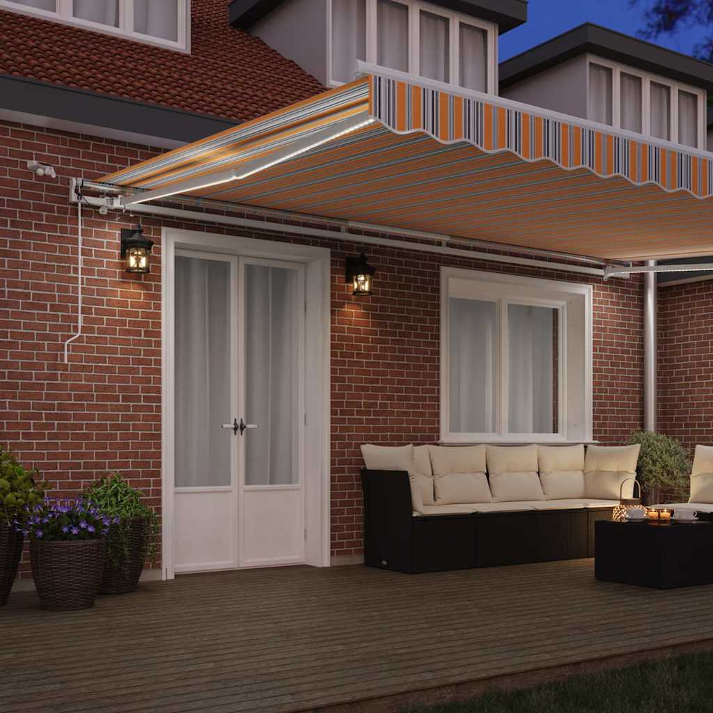 vidaXL Tkanina Zadaszenia Wielokolorowe 500 x 300 x 165 cm Poliester