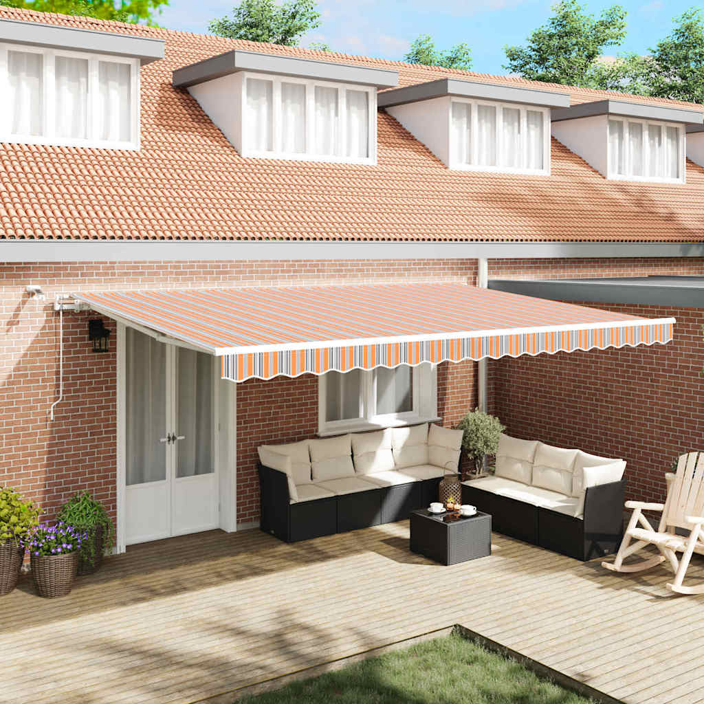 vidaXL Tkanina Zadaszenia Wielokolorowe 500 x 300 x 165 cm Poliester