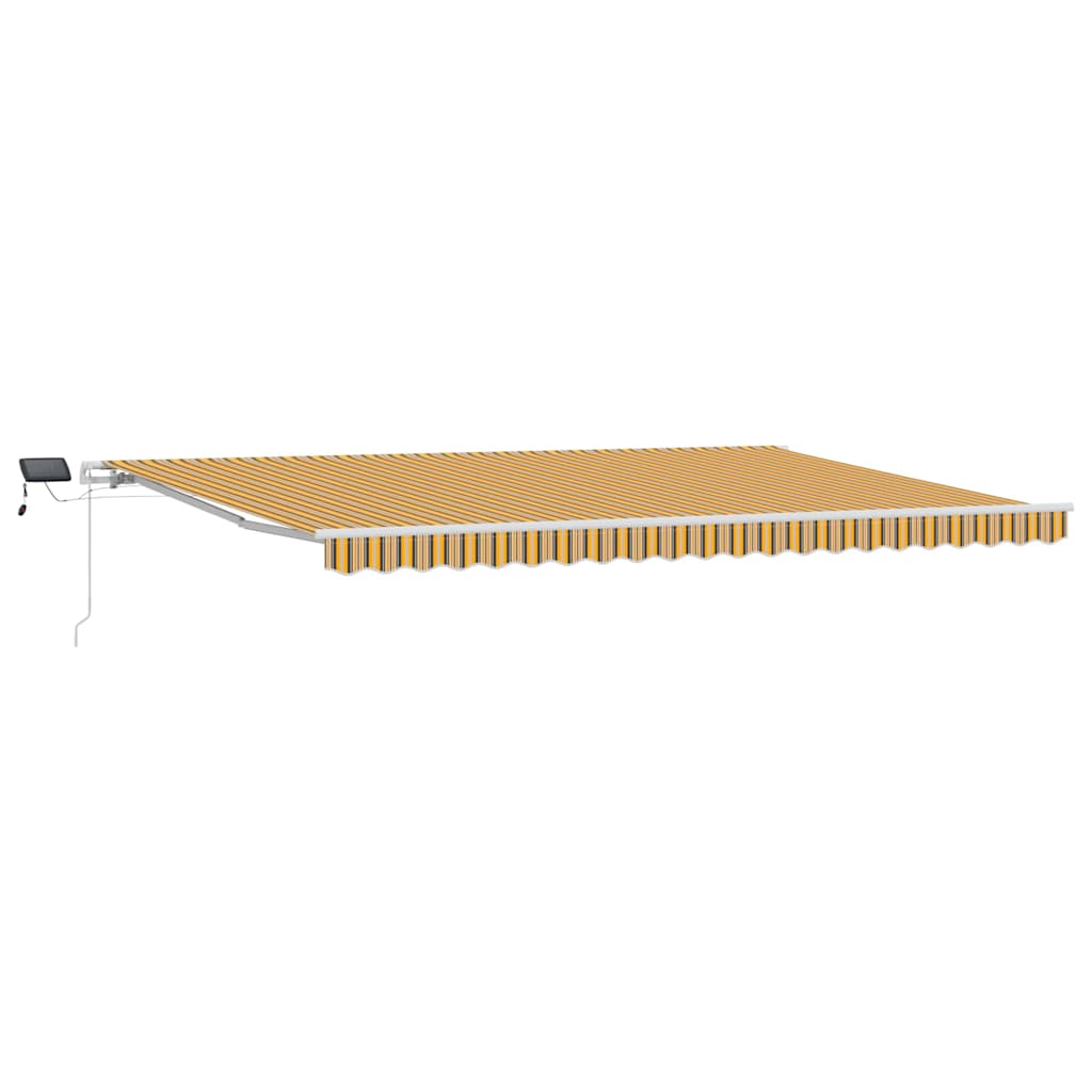 vidaXL Markiza wysuwana Wielokolorowe 500 × 300 cm Tkanina i aluminium