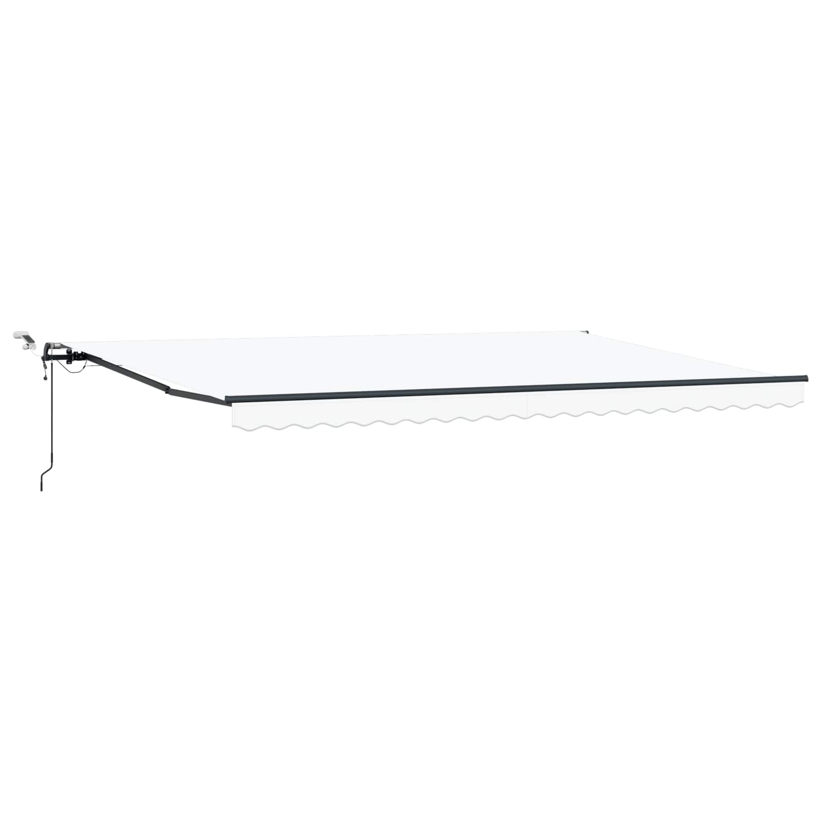 vidaXL Tkanina Zadaszenia Biały 500 × 300 cm Poliester